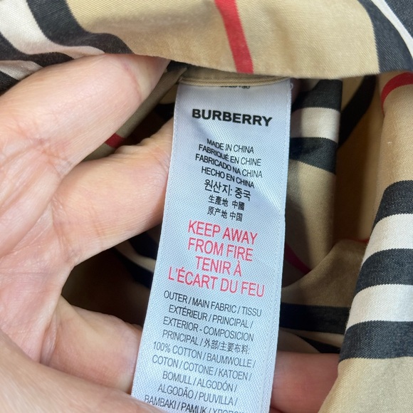 Burberry Tan Striped Tamara Icon Girls Sailor Shorts w/ Button Detail 10Y 140cm - Picture 7 of 16